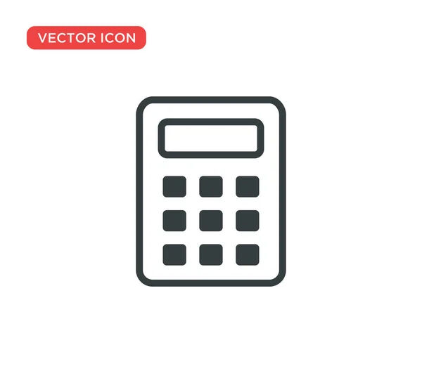 Calculadora Ícone Vector Ilustração Design — Vetor de Stock