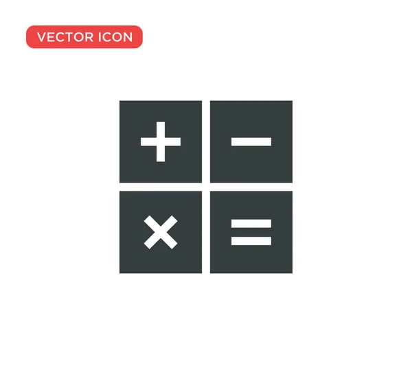 Calculadora Icono Vector Diseño de Ilustración — Vector de stock