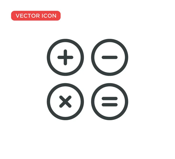 Конструкция векторной иллюстрации значка калькулятора — стоковый вектор