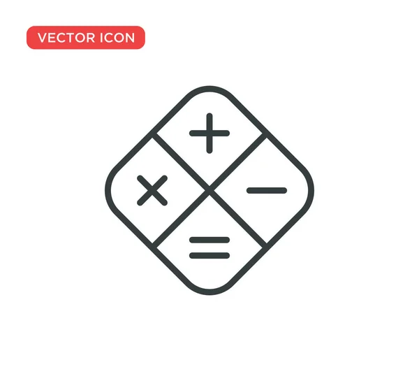 Calculadora Icono Vector Diseño de Ilustración — Archivo Imágenes Vectoriales