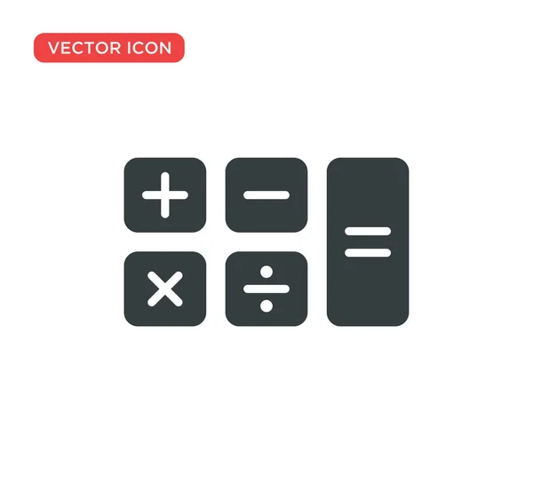 Calculadora Ícone Vector Ilustração Design — Vetor de Stock