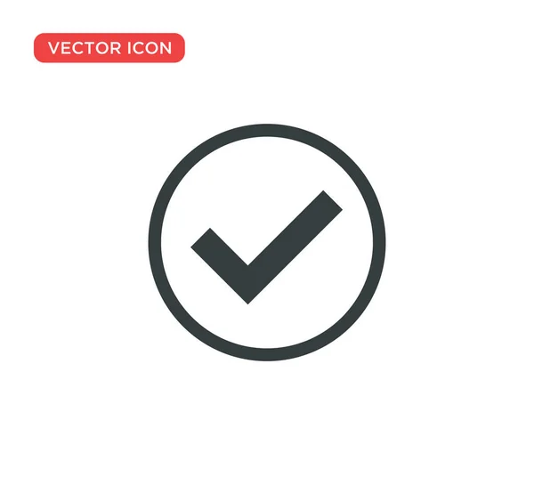 Check Mark Icon Vector Illustration Design — Stock Vector