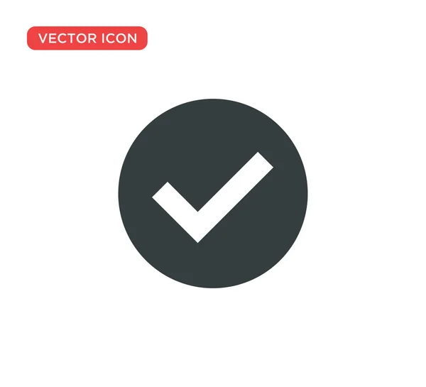 Periksa desain gambar vektor ikon tanda - Stok Vektor