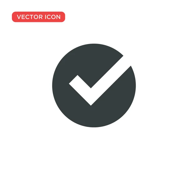 Marca de verificación icono vector ilustración diseño — Vector de stock