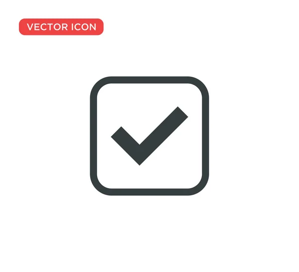 Marca de verificación icono vector ilustración diseño — Vector de stock