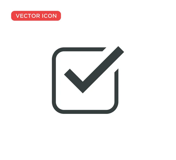 Marca de verificación icono vector ilustración diseño — Vector de stock