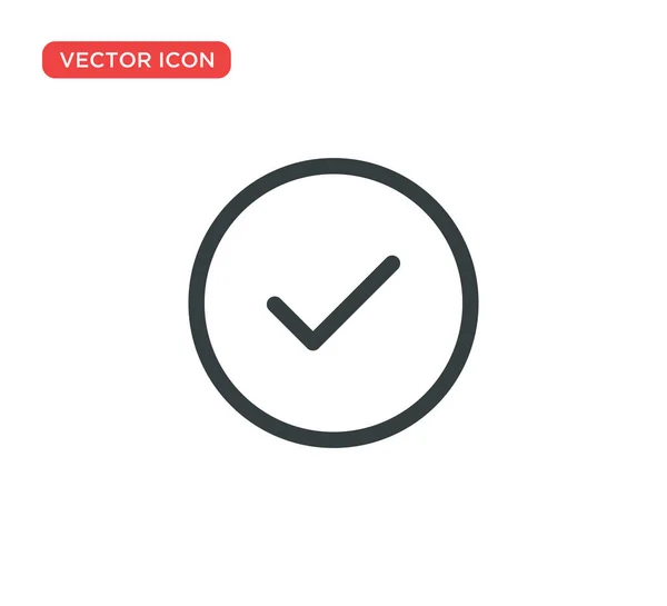 Ellenőrző jel ikon vektor illusztráció tervezés — Stock Vector