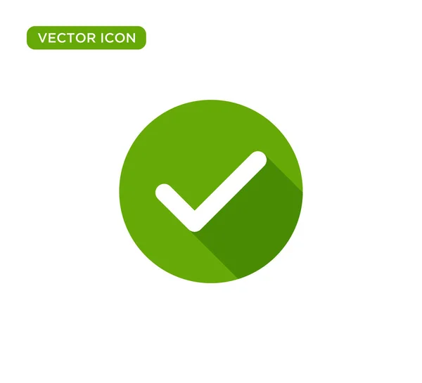 Check Mark Icon Vector Illustration Design — Stock Vector