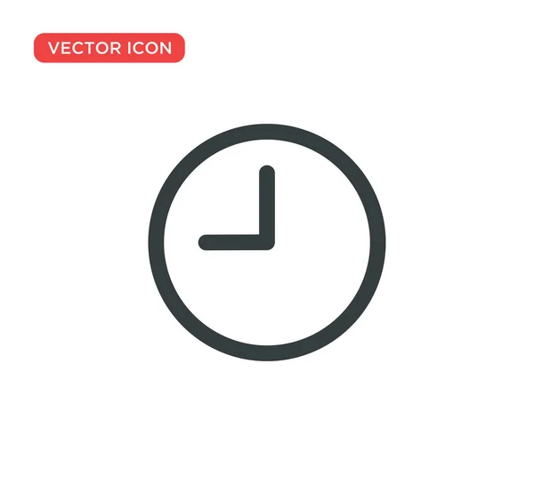 Relógio Ícone Vector Ilustração Design — Vetor de Stock