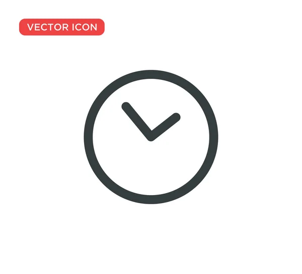 Relógio Ícone Vector Ilustração Design —  Vetores de Stock