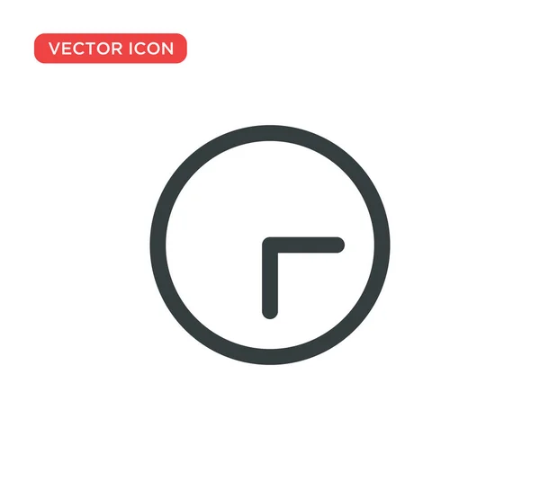 Reloj Icono Vector Ilustración Diseño — Vector de stock