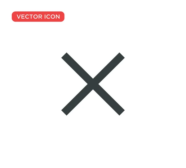 Close Icon Vector Illustration Design — Stock Vector