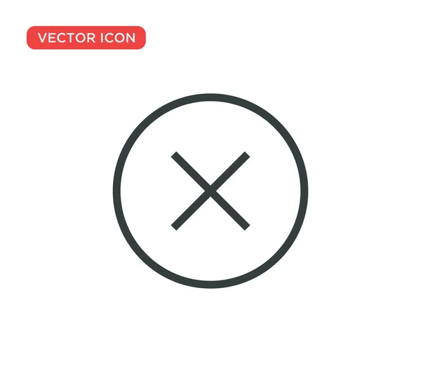 Cerrar Icono Vector Ilustración Diseño — Vector de stock