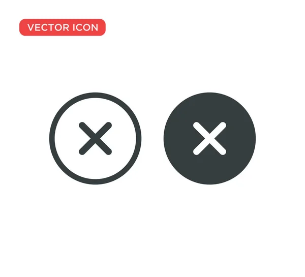 Close Icon Vector Illustration Design — Stock Vector