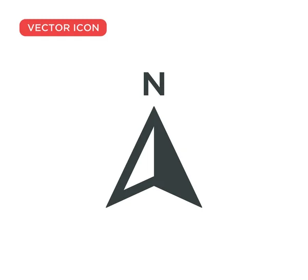 Pfeil Kompass Icon Vektor Illustration Design — Stockvektor