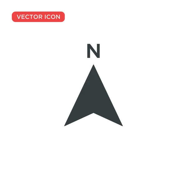 Freccia bussola icona vettoriale Illustrazione Design — Vettoriale Stock