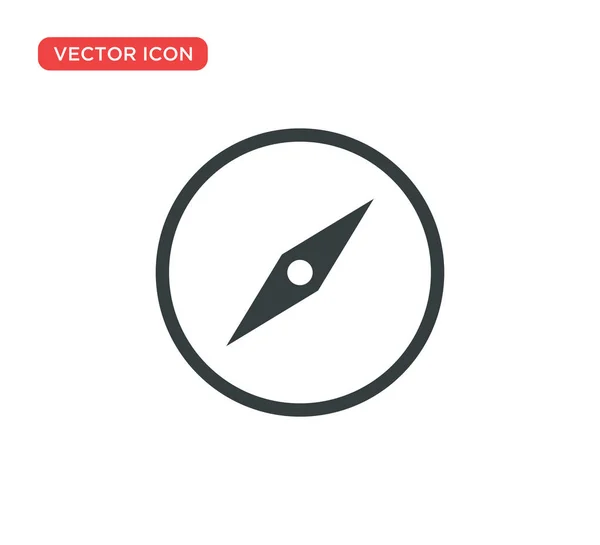 Brújula de flecha Icono Vector Diseño de Ilustración — Vector de stock