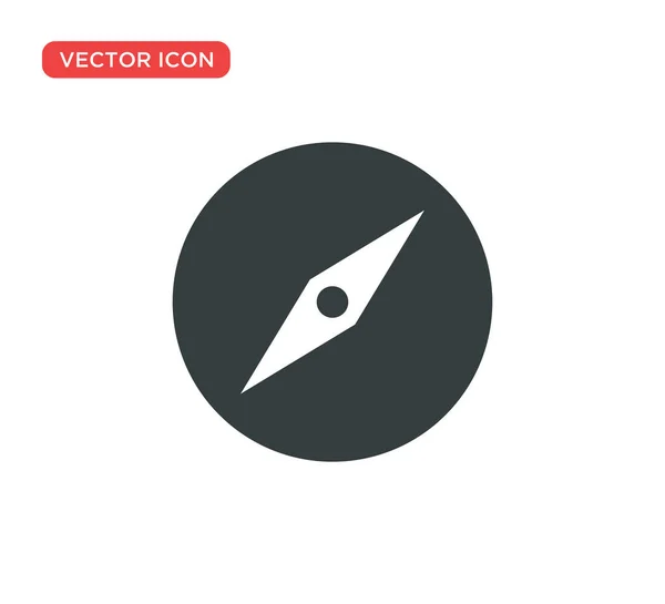 Boussole flèche Icône vectoriel Illustration Design — Image vectorielle