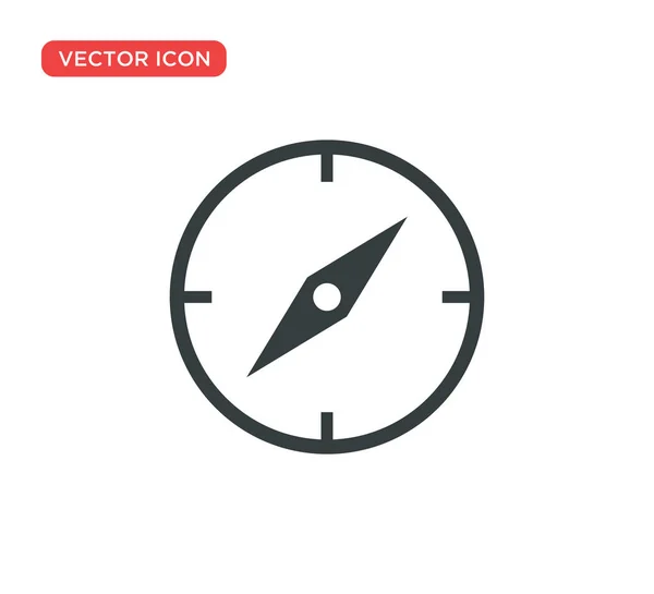 Pil kompass ikon vektor illustration design — Stock vektor