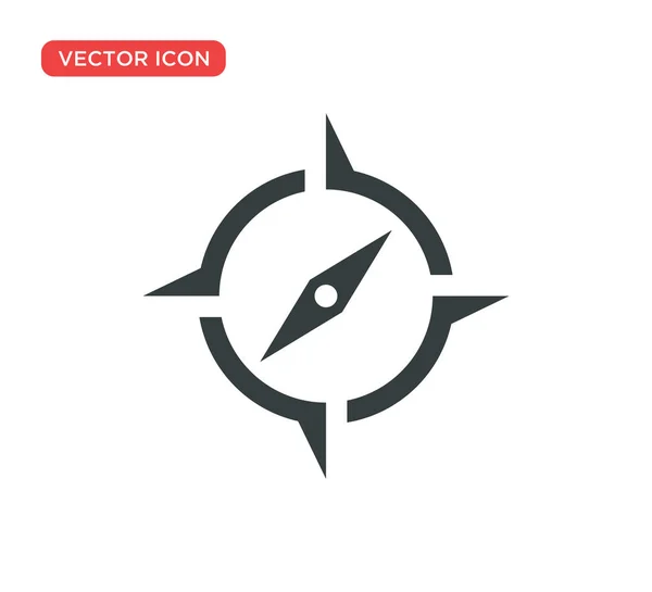 Pfeil Kompass Icon Vektor Illustration Design — Stockvektor