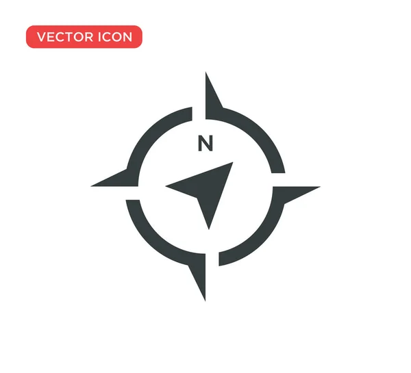 Pfeil Kompass Icon Vektor Illustration Design — Stockvektor