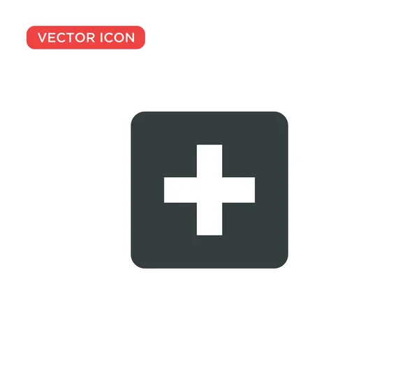 Illustration vectorielle icône croix médicale design — Image vectorielle