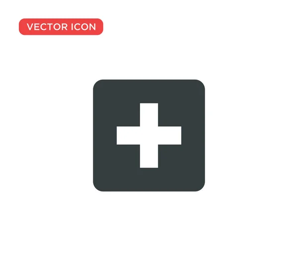 Cruz médica icono Vector Ilustración Diseño — Vector de stock