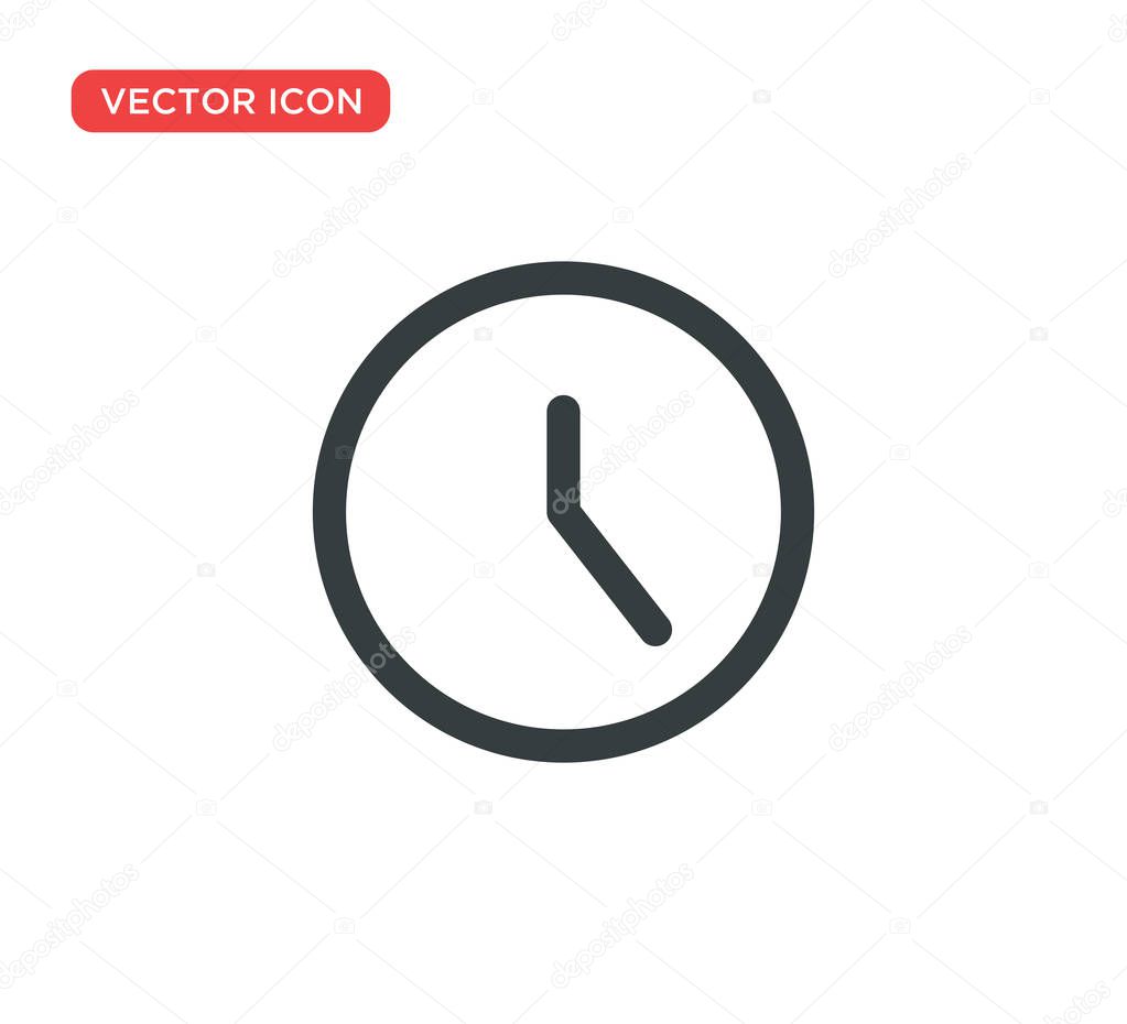 Clock Icon Vector Illustration Design