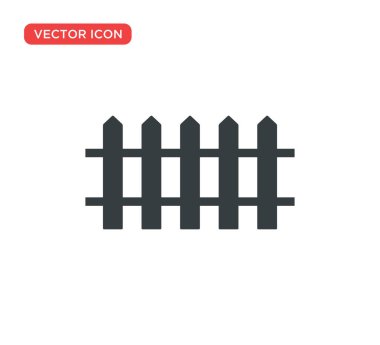 çit simgesi vektör illüstrasyon tasarımı