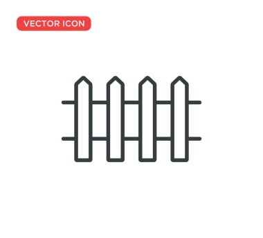 çit simgesi vektör illüstrasyon tasarımı