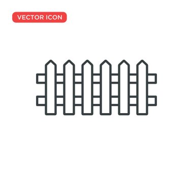 çit simgesi vektör illüstrasyon tasarımı