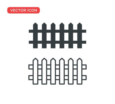 çit simgesi vektör illüstrasyon tasarımı