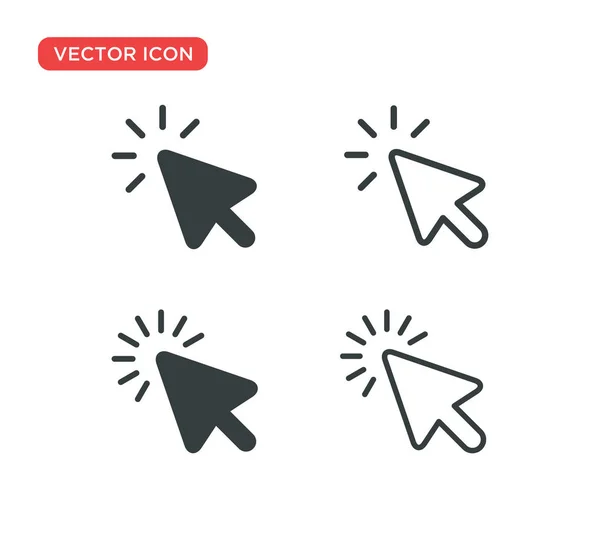 Projeto da ilustração do vetor do ícone do cursor do ponteiro — Vetor de Stock