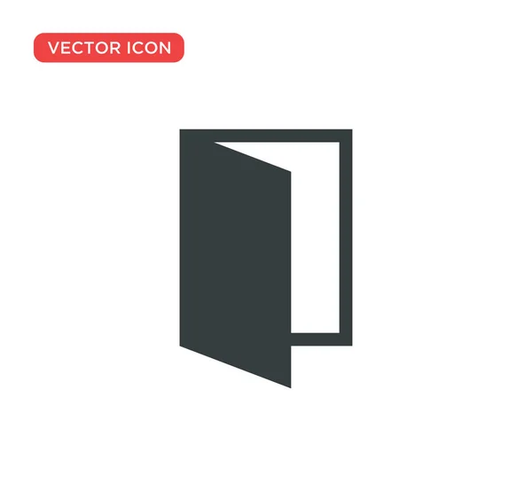 Conception vectorielle d'illustration d'icône de porte — Image vectorielle