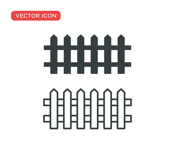 Kerítés ikon vektor illusztráció tervezés — Stock Vector