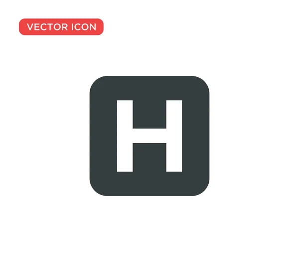 Hubschrauberlandeplatz Icon Vector Illustration Design — Stockvektor