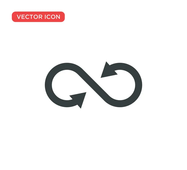 Icône d'infini Symbole Illustration vectorielle Design — Image vectorielle