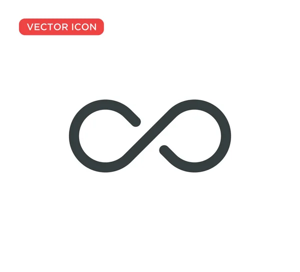 Infinity Icon Symbol Vektör Çizim Tasarımı — Stok Vektör