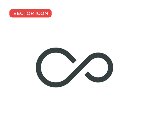 Unendlichkeit Symbol Symbol Vektor Illustration Design — Stockvektor