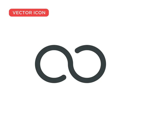 Símbolo de ícone infinito Design de ilustração vetorial — Vetor de Stock