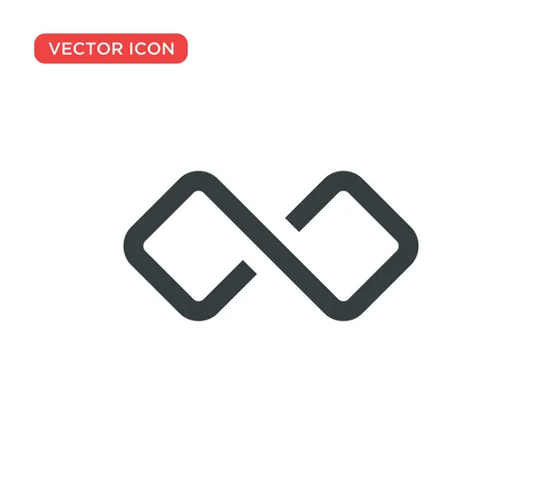 Infinity Icon Symbol Vektör Çizim Tasarımı — Stok Vektör
