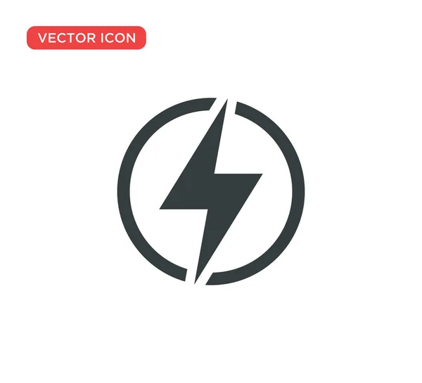 Thunderbolt Lightning Icono Vector Diseño de Ilustración — Vector de stock