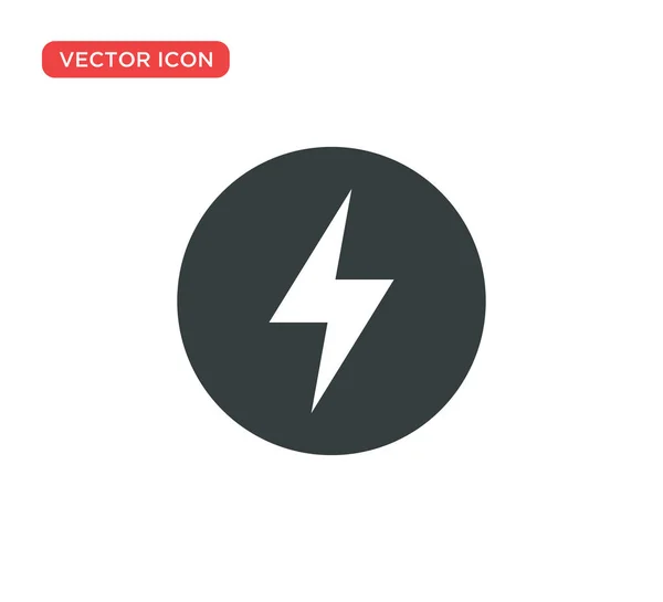 Thunderbolt Lightning Icono Vector Diseño de Ilustración — Vector de stock