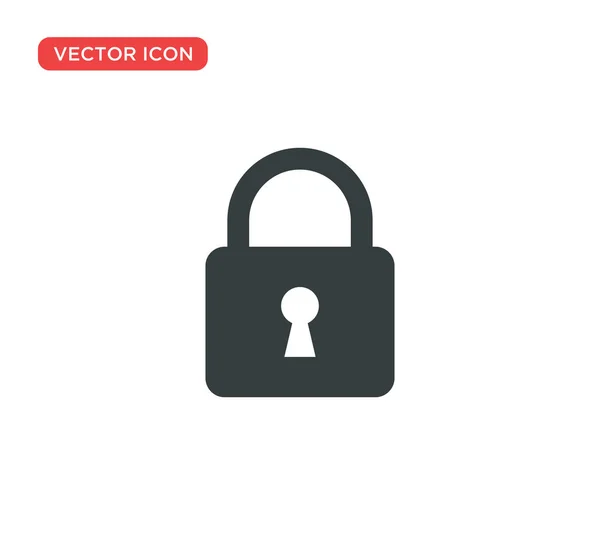 Vorhängeschloss Symbol Vektor Illustration Design — Stockvektor