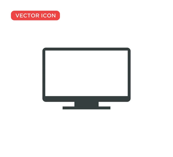 Monitor Icono Vector Diseño de Ilustración — Vector de stock