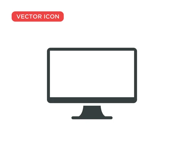 Monitor Icono Vector Diseño de Ilustración — Vector de stock