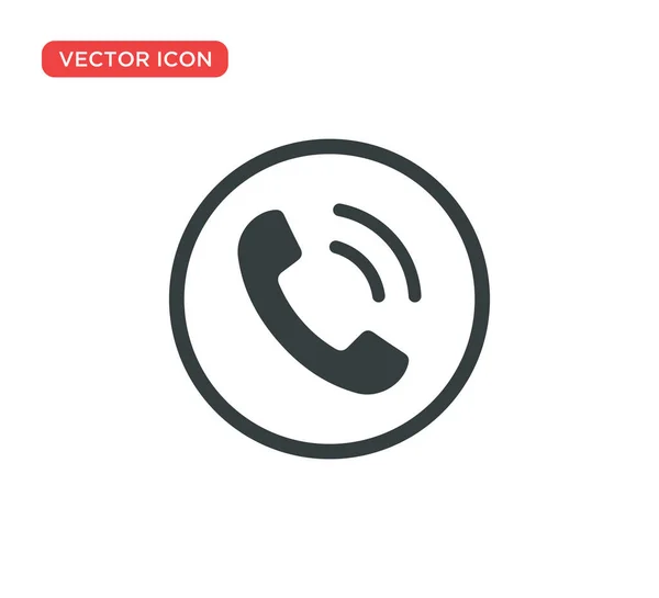 Telefone Chamada Ícone Vector Ilustração Design — Vetor de Stock