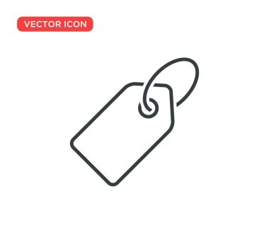 Fiyat Etiketi Simge Vektör Çizim Tasarımı