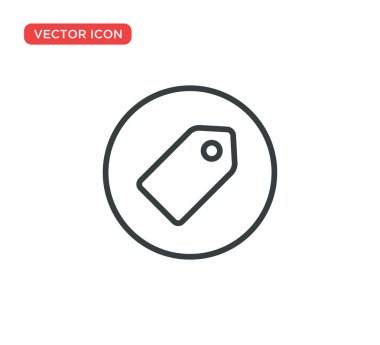 Fiyat Etiketi Simge Vektör Çizim Tasarımı