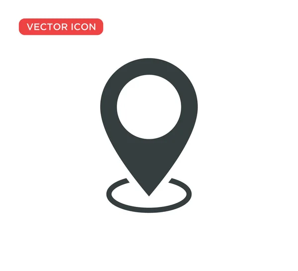 Localización del pin Icono de signo de marca Ilustración vectorial — Vector de stock